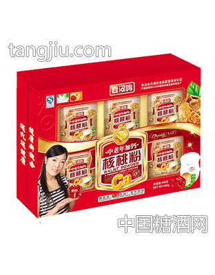 汉鸣中老年加钙核桃粉礼品盒
