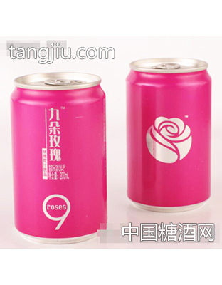 九朵玫瑰玫瑰花汁饮品200ml
