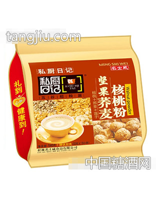 名士威540+30克坚果荞麦核桃粉