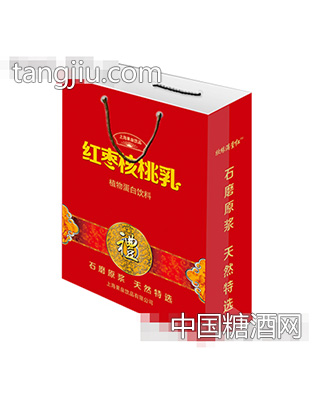 欣缘满堂红红枣核桃乳手提礼盒