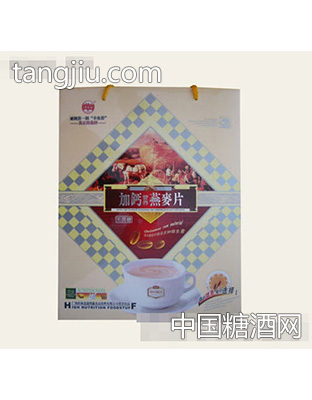 鸿鑫礼盒牛奶加钙麦片