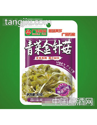 青菜金针菇80克