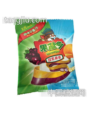 果凝多双果凝卷葡萄香橙