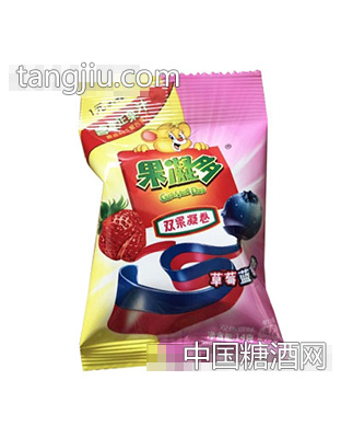 果凝多双果凝卷草莓蓝莓