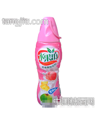 水蜜桃味奶香果粒饮料