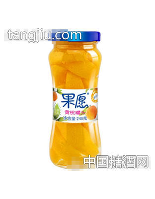 【果愿】黄桃罐头 248g