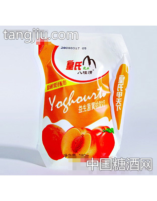 益生菌黄桃酸奶
