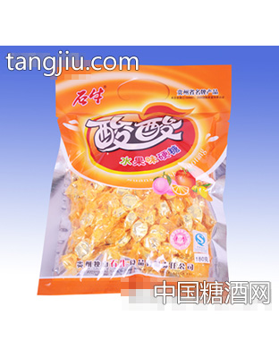 石牛酸酸水果味硬糖橙色