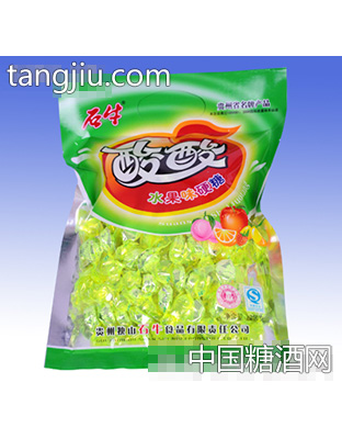 石牛酸酸水果硬糖250g