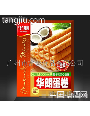 400g椰子味夹心蛋卷