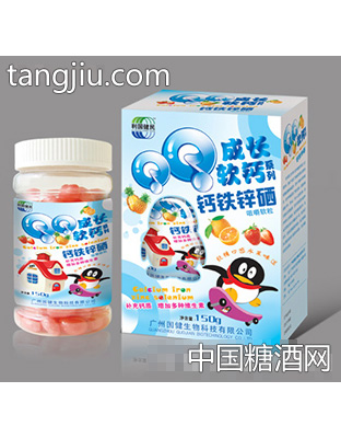 国健钙铁锌硒软钙150g