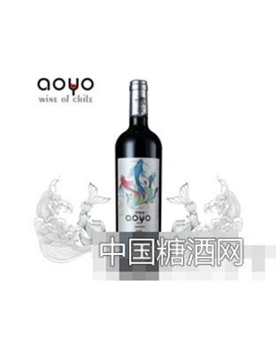 智利aoyo美人鱼佳美娜干红葡萄酒