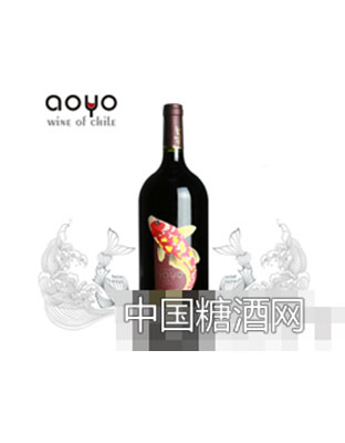 智利傲鱼梅洛红葡萄酒1.5L
