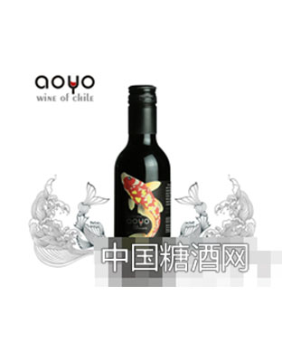 智利傲鱼佳美娜干红葡萄酒2015年187ml