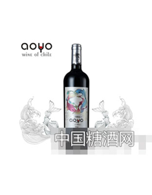 智利aoyo美人鱼西拉梅洛干红葡萄酒