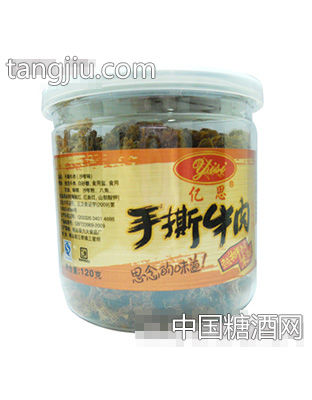 亿思手撕牛肉香辣味120g