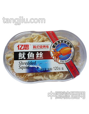 亿思韩式烧烤味鱿鱼丝120g