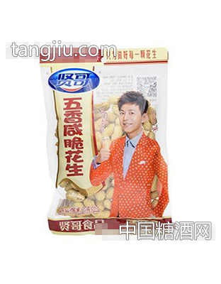 贤哥五香咸脆花生180g