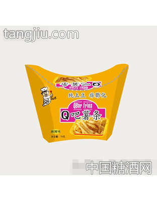 70克Q吧薯条（盒装）麻辣味