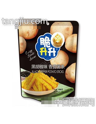 100g脆升升薯条黑胡椒味