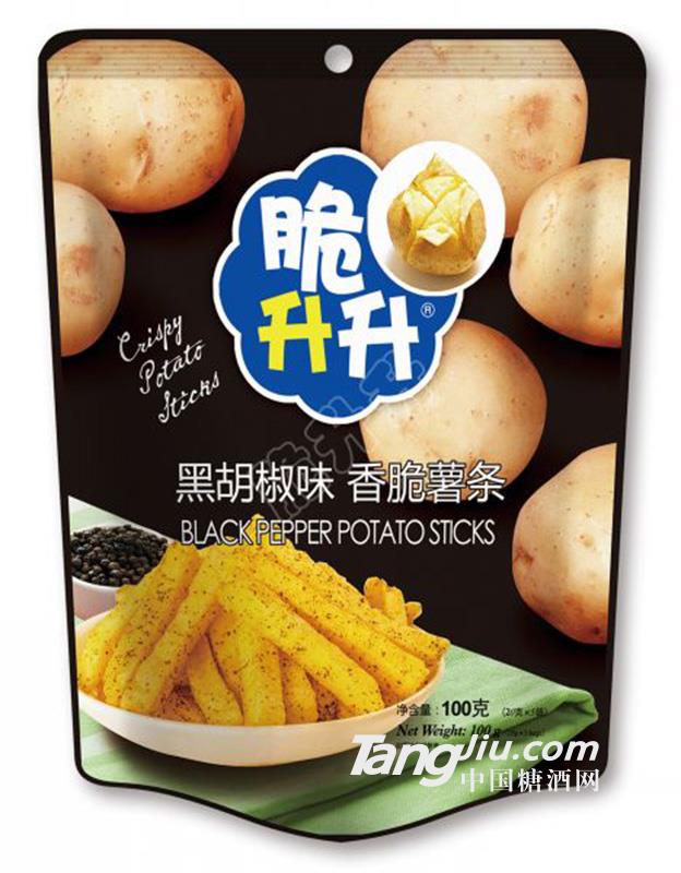 脆升升薯条黑胡椒味100g