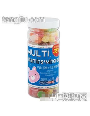 千趣多维+钙铁锌硒软糖