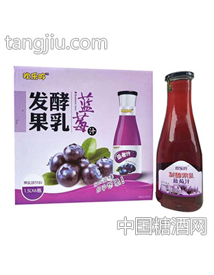 欢乐吟发酵果乳蓝莓汁1.5Lx6瓶