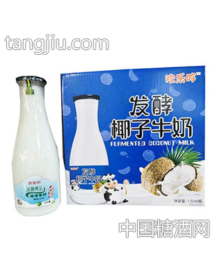 欢乐吟发酵椰子牛奶1.5Lx6瓶
