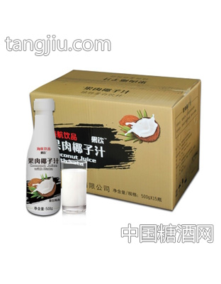 海航果钦果肉椰子汁500mlx15瓶