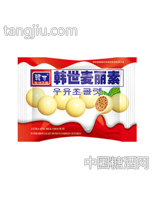 韩世白牛奶麦丽素160g