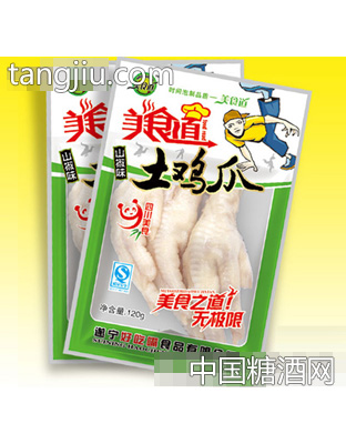 美食道土鸡爪山椒味120克