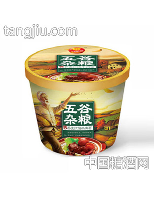 好粮新五谷杂粮荞麦红烧牛肉面