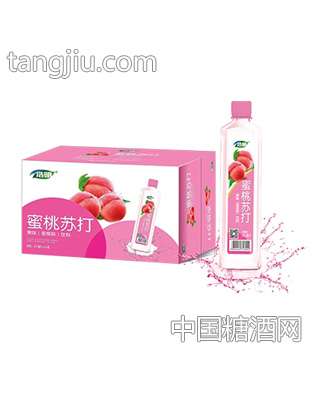 浩明蜜桃苏打果味饮料400mlx24瓶