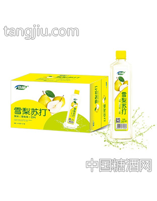 浩明雪梨苏打果味饮料400mlx24瓶