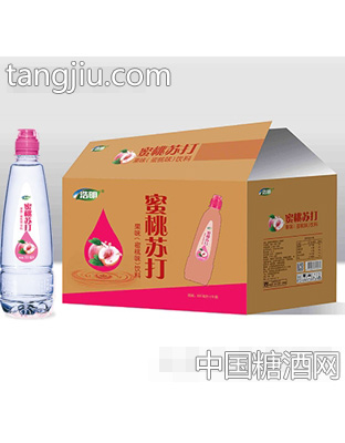 浩明蜜桃苏打果味饮料500mlx15瓶
