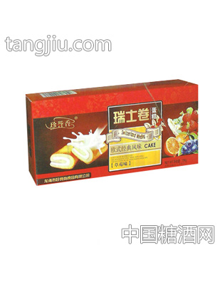 珍誉香瑞士卷蛋糕草莓味