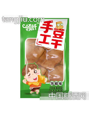 领纤手工豆干泡椒味称重