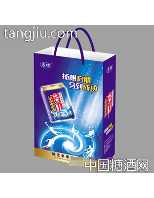 启功维生素饮料手提袋