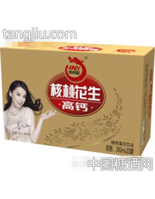 澳利龙高钙核桃花生奶铁罐装（240mlx12）