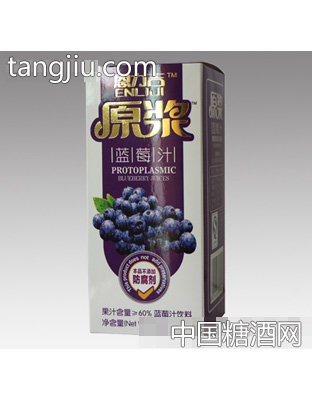 350ml恩力吉原浆蓝莓汁