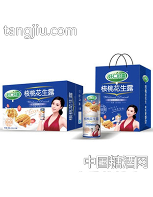 核桃花生露植物蛋白饮料木糖醇罐粥320g箱子