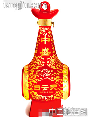 中盛白云天红
