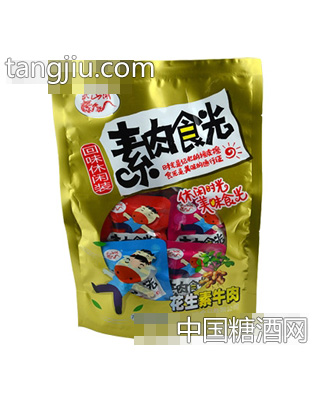 武山湖素肉食光花生素牛肉168g