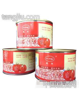 鹏达香焖茄汁花生罐头