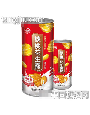 幸福鹭系列核桃花生露(罐装)