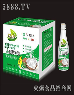 1.25Lx6瓶伊得乐生榨椰子汁