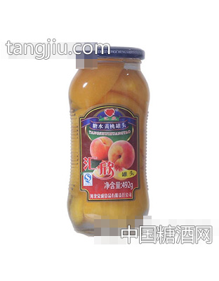 汇欣黄桃罐头492g