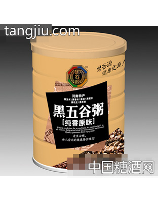 黑五谷纯香原味粥铁罐