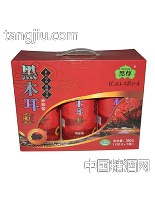黑尊360g有机黑木耳