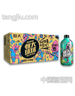 恒大球球维生素饮料1x15瓶（绿）